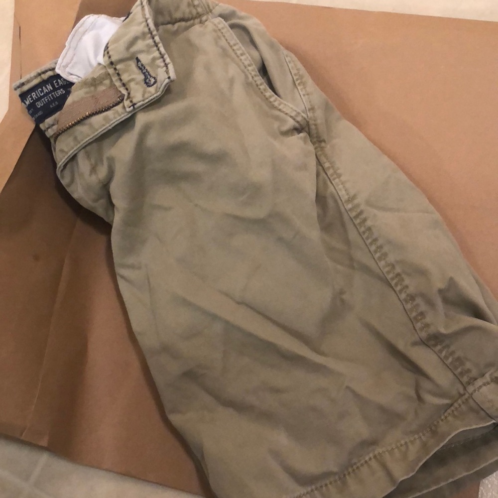 Khaki AE shorts